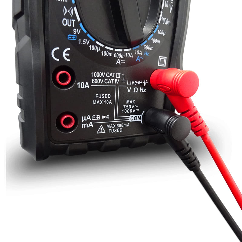 Goupchn Multimeter Test Leads Banana Plug Right Angle to Alligator Clips Soft Test Cable Wires for Electrical Testing 2 Pack 3.3ft / 1m