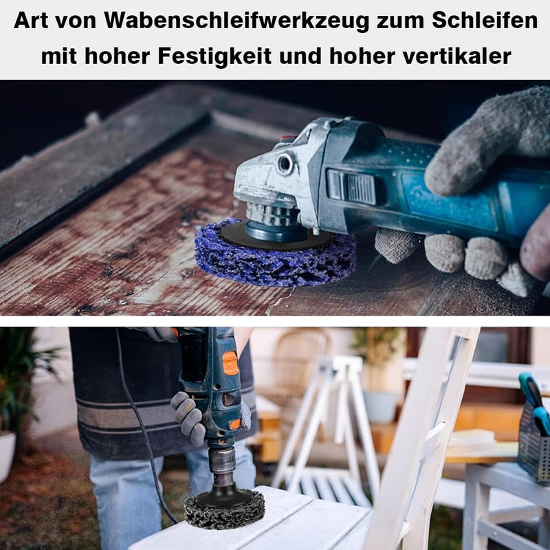 CSD disc grinding disc, 20 pieces coarse cleaning disc 50 mm, cleaning disc set, drill grinding disc for angle grinder, removing rust, weld seams, oxidation