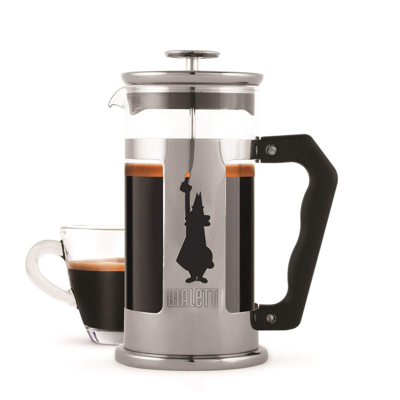 Bialetti 6860 Preziosa Stainless Steel 3-Cup French Press Coffee Maker, Silver 3 Cup