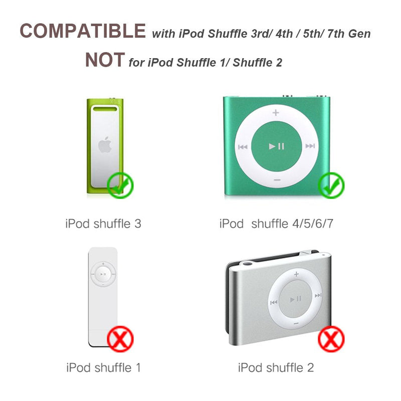 iMangoo Charging Cable for iPod Shuffle Cable USB Data Sync Cable Cord 3.5mm Male AUX Plug to USB Male Adapter Cable Charger Converter Headphone Audio Extender Jack for iPod Shuffle 3 4 5 6 Gen 2-Pack 2 Pack White
