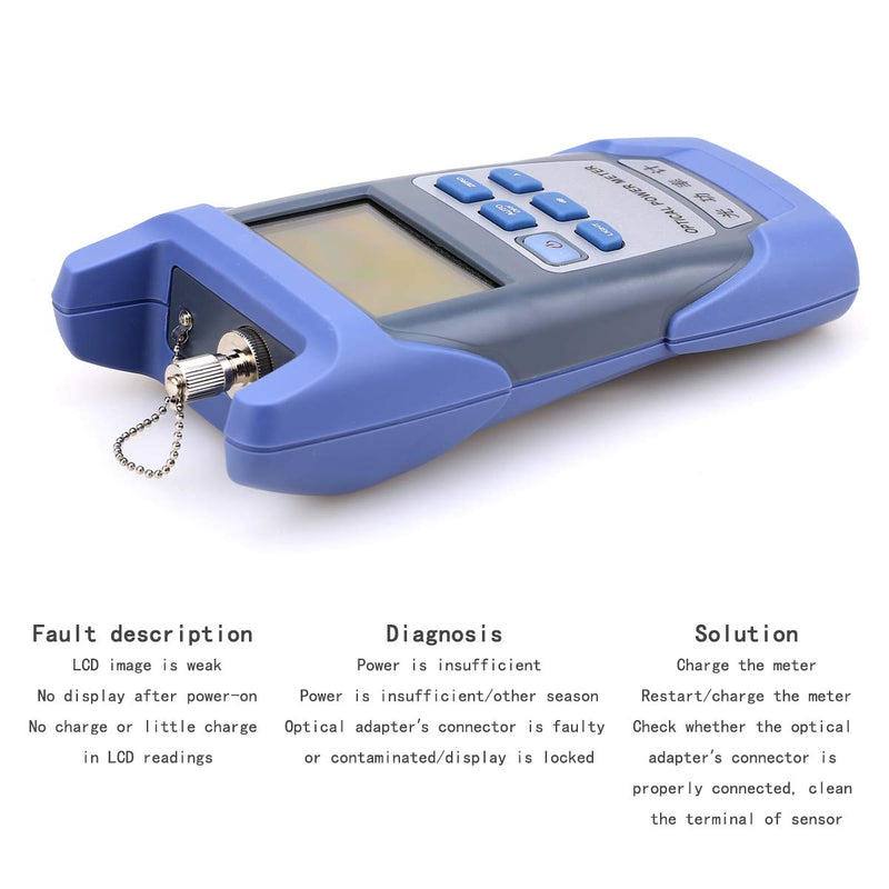 Portable FTTH Fiber Optical Power Meter Optic Cable Tester Network with FC SC Interfaces for CATV Test,CCTV Test and Telecommunication