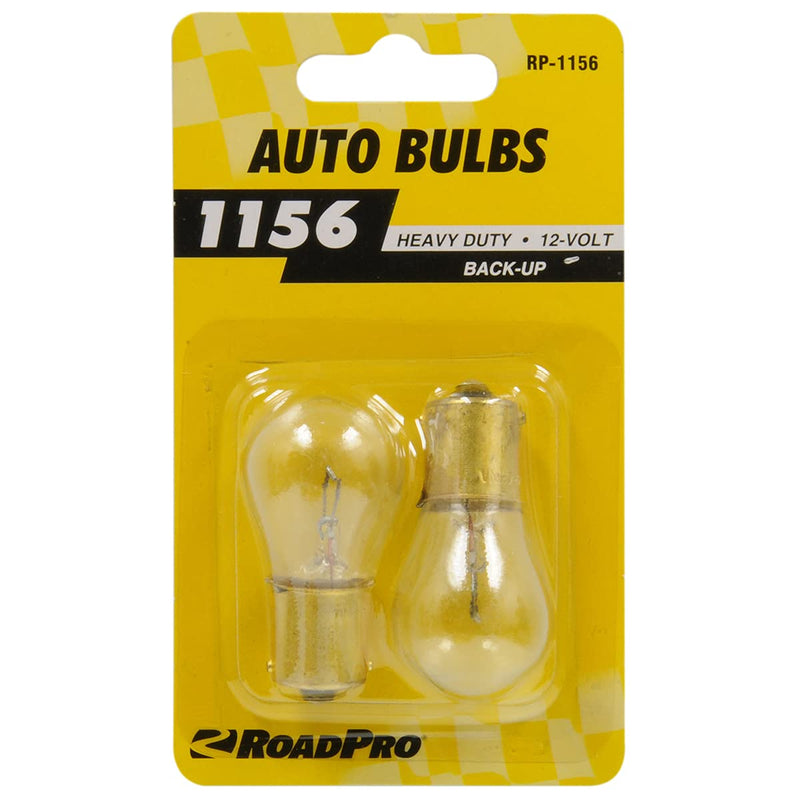 RoadPro RP-1156 Clear #1156 Heavy Duty Replacement Bulb, (Pack of 2)