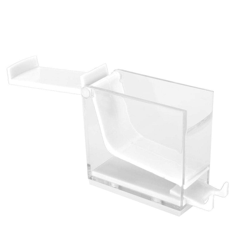 Press-on Dental Cotton Rolls Holder and Dispenser with Nonslip Base(Cotton Rolls Not Included), 4.7 x 3.8 x 1.9in(White)