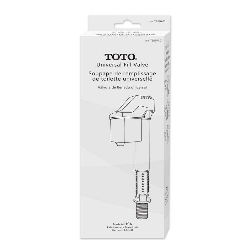 TOTO TSU99A.X Adjustable Replacement Fill Valve Assembly for Toilet Tanks, Unfinish 1