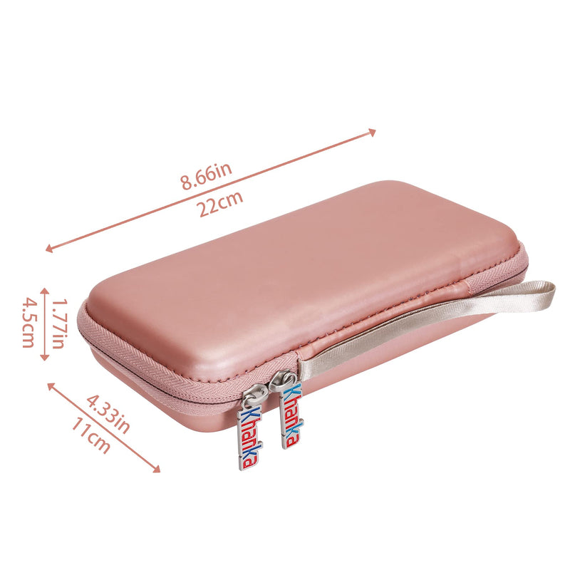 Khanka Hard Travel Case Replacement for Texas Instruments TI-83 Plus/TI-84 Plus/TI-84 Plus CE Color Graphing Calculator, Case Only (Rose Gold) Rose Gold