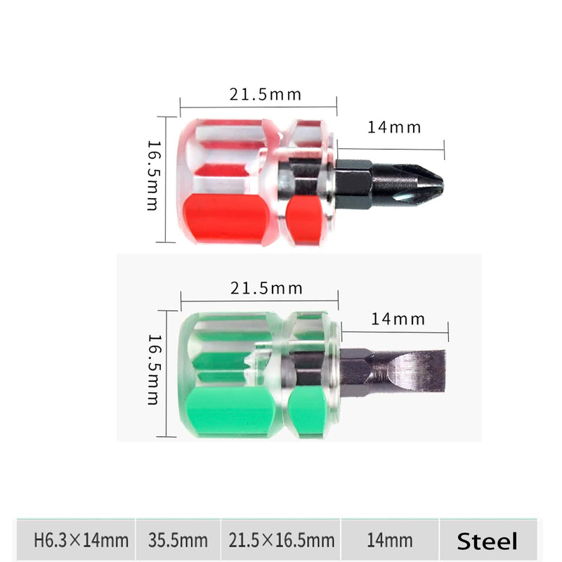 Buspoll Mini ultrashort flat head and Phillips small screwdriver set, sewing machine screwdriver tool concept