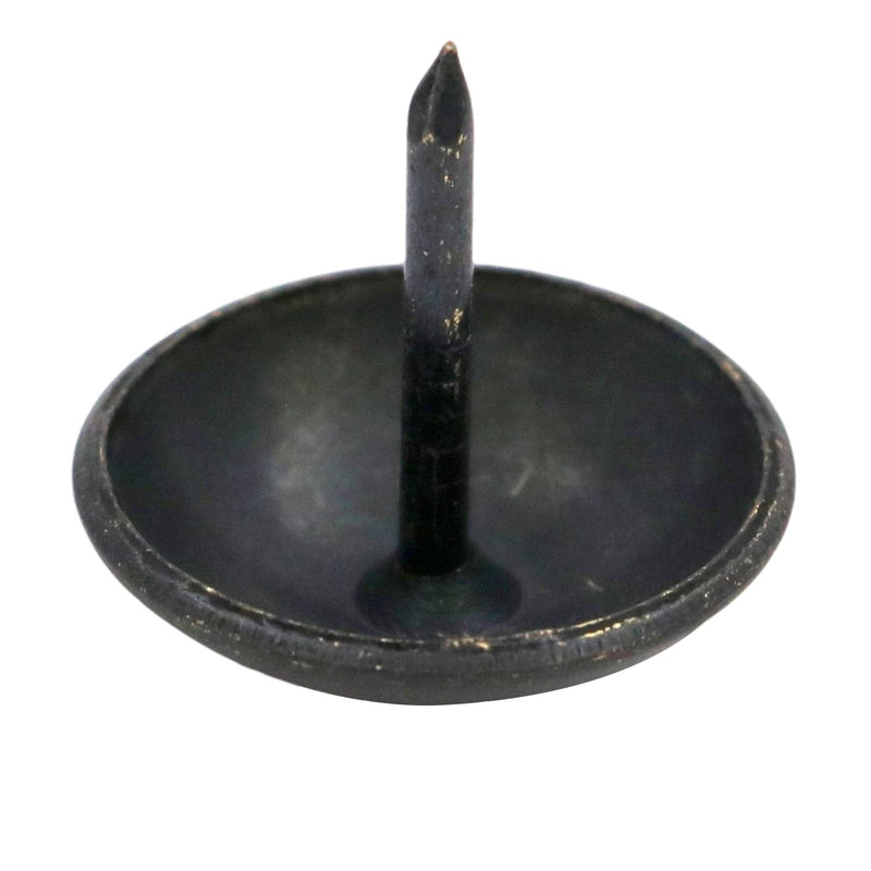 Wuuycoky Round Large-Headed Nail 19mm Diameter Head Color Black Pack of 40