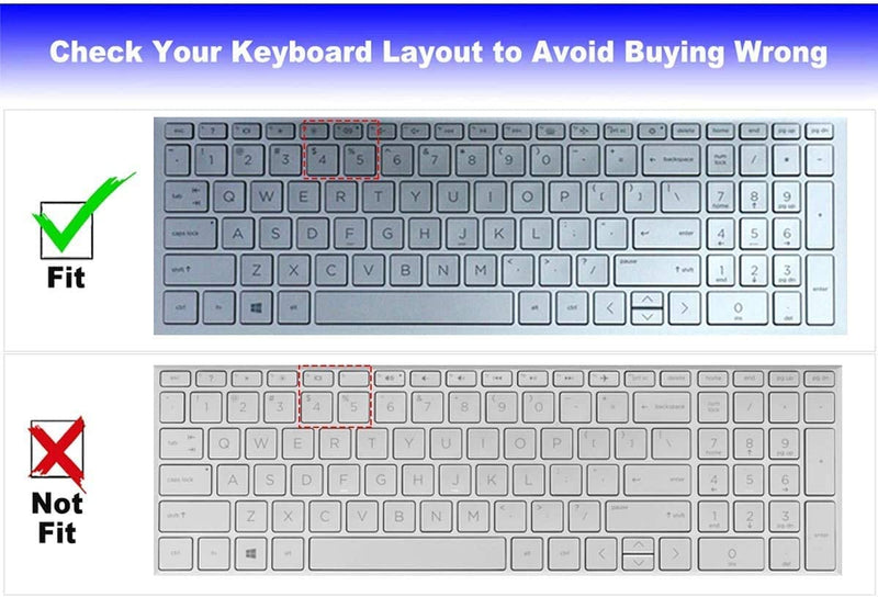 Keyboard Cover for HP Pavilion 17 & HP Laptop 17 17t 17z 17-cn 17-cp 17t-cn000 17-cp0013dx cp0035cl cp0025cl cp0076nr cp0056nr 17-cn0053cl cn0065cl cn1053cl cn0021nr cn0013dx, HP 15-eg/eh/er MintGreen