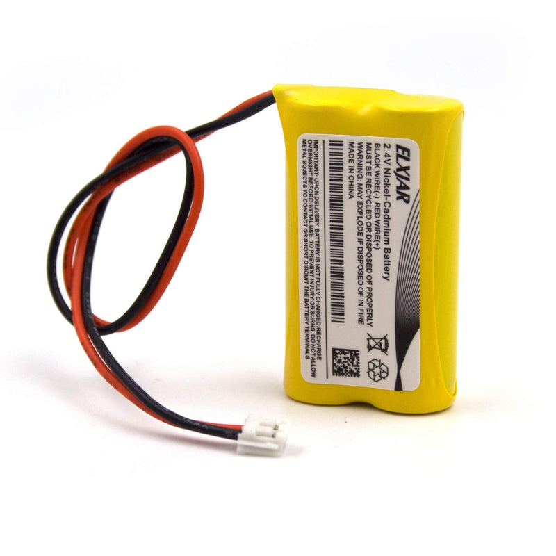 (2-Pack) 2.4V 600mAh BP2-A Dual-LITE Ni-CD Battery Pack Replacement for Exit Sign Emergency Light, CSXWREB3 HUBBEL Battery, BP2A BP2-0A 0BP2-0A