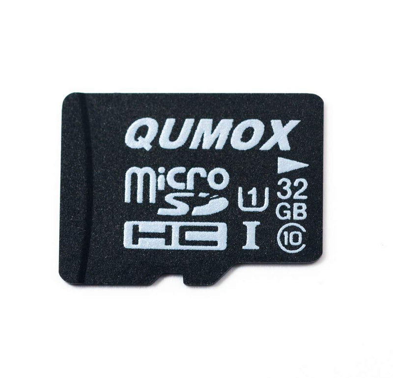 QUMOX 32GB Micro SD Memory Card, Class 10, UHS-I, 32 GB Memory Card, high Speed Write Speed, 15 MB/s Read Speed up to 70 MB/s