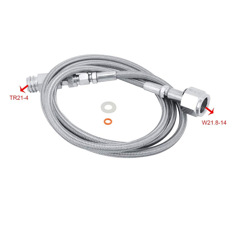 External hose, 1.5 m, 60 inches for Soda Club adapter kit for external hose CGA320 connection(TR21-4,W21.8-14)