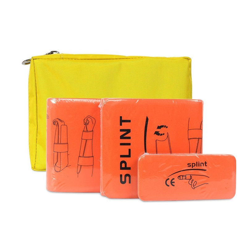 Splints -Medical Splint Roll Fold Finger Splint 3 Piece for Neck, Leg, Knee, Foot, Wrist, Hand, Arm Injuries … (Orange) Orange