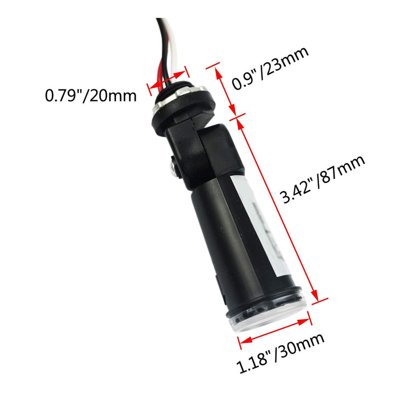 Proshopping AC 120V Outdoor Sensor Photoelectric Switch, Dusk to Dawn Photocell Switch, Hard-Wired Post Eye Light Control with Photocell Light Sensor and Swivel Mount, Mini Auto Switch - for Ourdoor