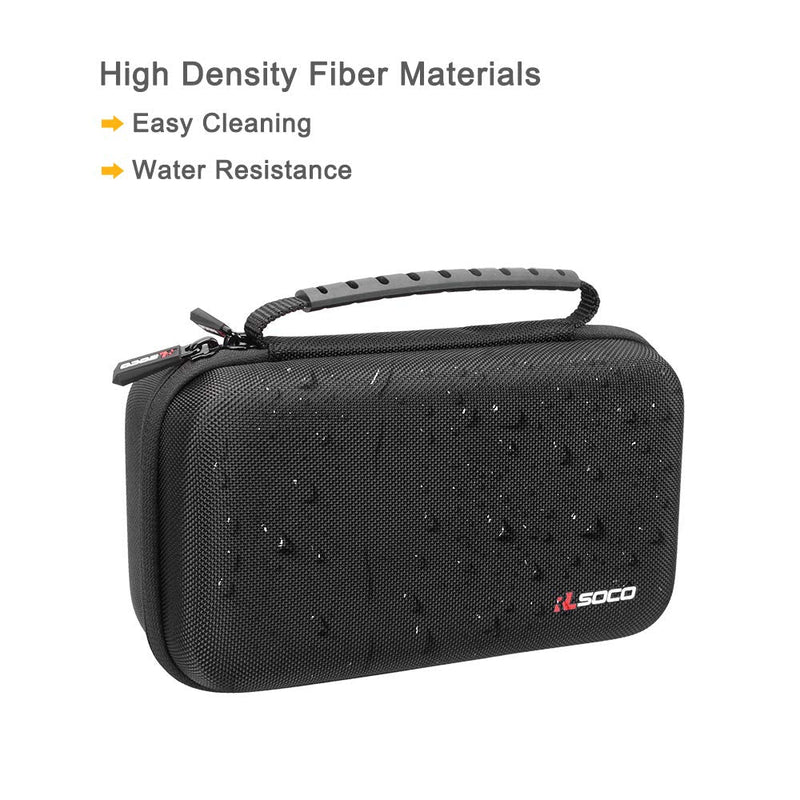 RLSOCO Carrying case for Fluke 117/115/116/114/113/177/178/179 Digital Multimeter and Fits for Fluke 101/106/107/ F15B+F17B+F18B+ and More(with DIY Foam) Red zip