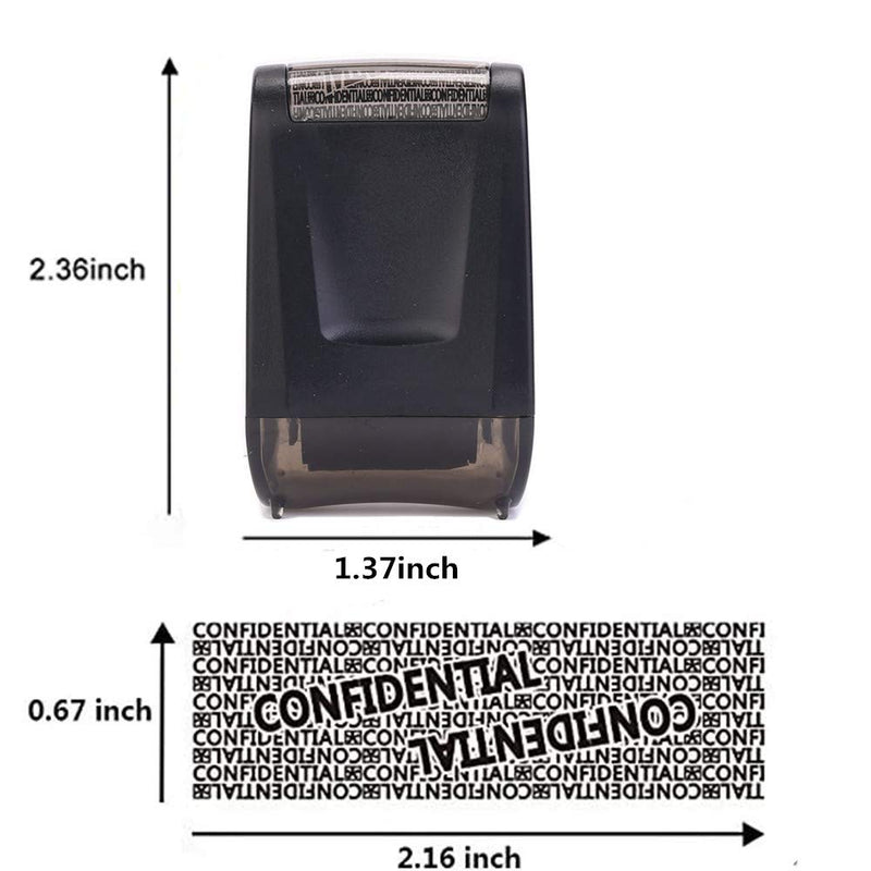 Smartdio Identity Anti-Theft Stamp Wide Roller Stamp Perfect for Privacy Protection- Security Stamp-Uses for Protection Your Confidential Address, Bank Statement