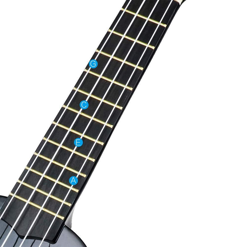 POMAIKAI Soprano Wood Ukulele kid Starter Uke Hawaii kids Guitar 21 Inch with Gig Bag for kids Students and Beginners (Black) Black
