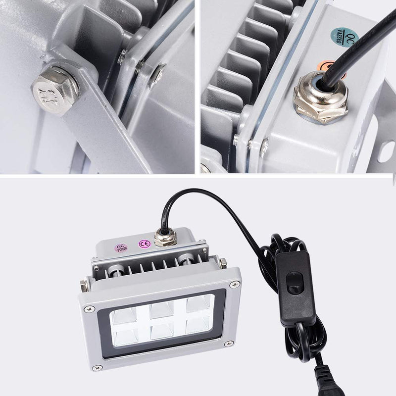3D Printer UV Resin Curing Light with Solar Turntable 360°Rotating Stand for SLA DLP LCD 3D Printer Solidify Photosensitive Resin 405nm UV Resin Affect, DIY Curing Enclosure