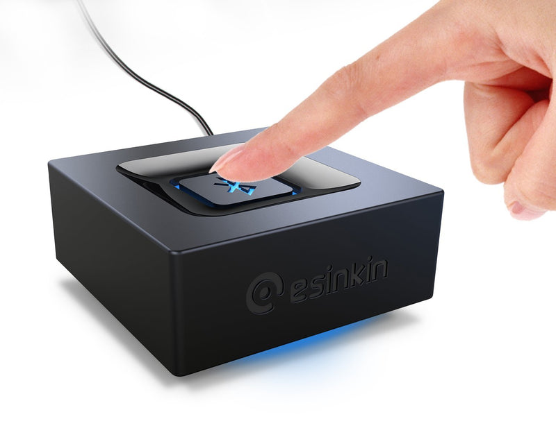 Bluetooth Audio Adapter for Music Streaming Sound System, Esinkin Wireless Audio Adapter Works with Smartphones and Tablets, Wireless Adapter for Speakers