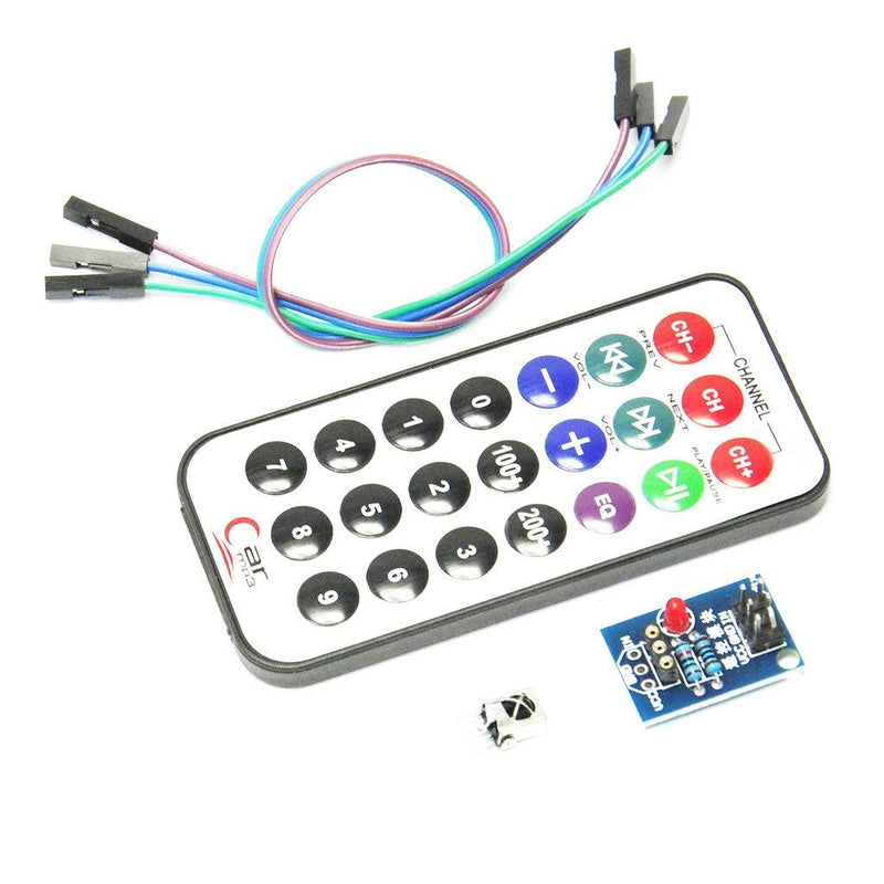 HiLetgo 3pcs HX1838 VS1838 NEC Infrared Wireless Remote Control IFR Sensor Module with Cable