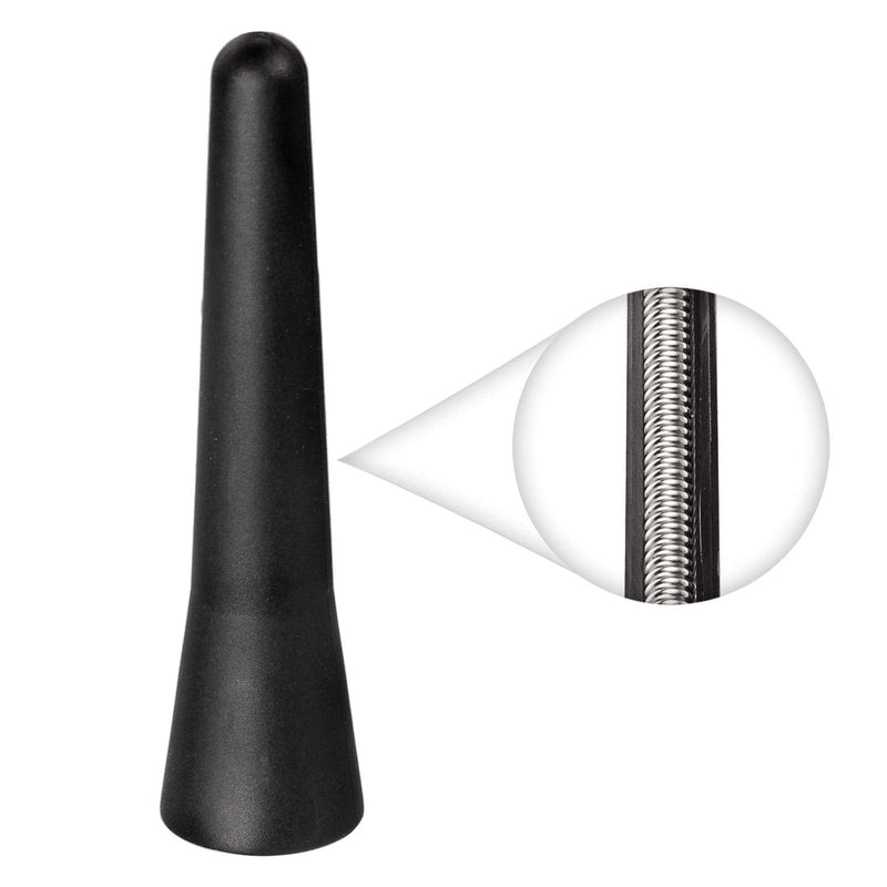 Bingfu Universal Vehicle Roof Mount Short Antenna Mast 2.5 inch Rubber Car Antenna Replacement Compatible with Toyota Honda Chevrolet Nissan Ford Jeep Subaru GMC