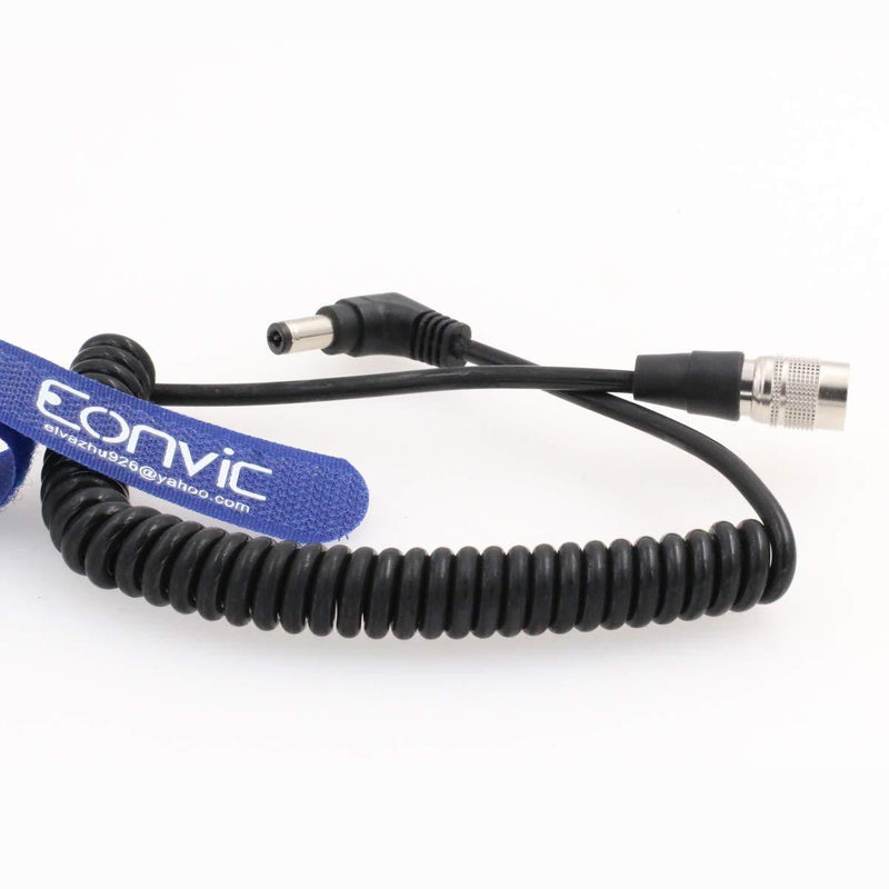Eonvic DC Hirose 4pin Male Plug Power Coiled Cable for Sound Devices Zaxcomn Zoom F4 F8 Straight HR 4pin