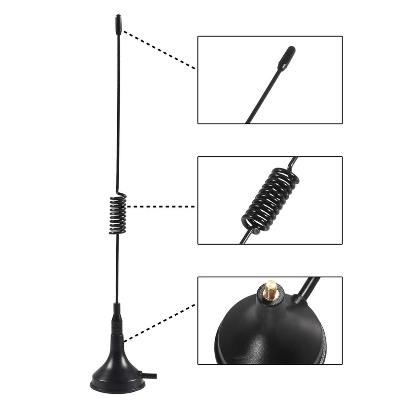 ACEIRMC FM Stereo Antenna, Magnetic Base 75 Ohm FM Antenna Kit for Yamaha Onkyo Bose, etc Stereo Receiver Indoor Table Top Radio Receiver Antenna