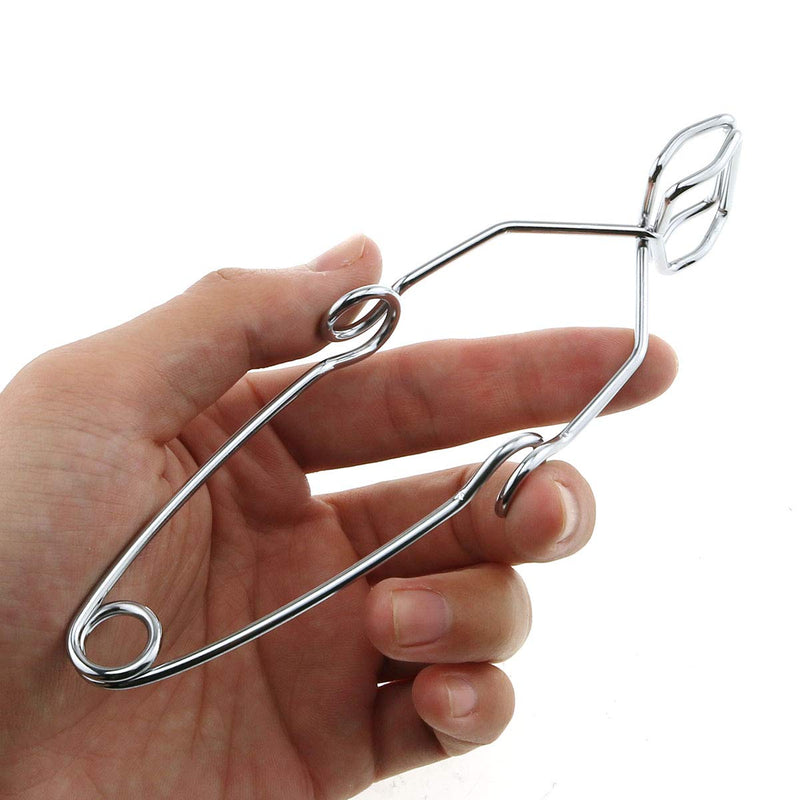E-outstanding 4-Pack Steel Wire Test Tube Clamp 145mm Fit for 5-40mm Tube Heating Glass Tube Tongs Supplies Lab Test Tube Holder Sprung Tool