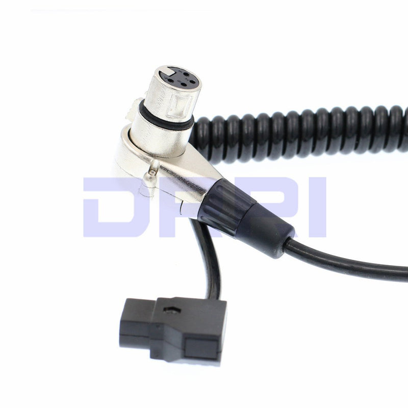 DRRI D-Tap to XLR 4-pin Female Right Angle Power Cable for DSLR Camcorder/ARRI Camera Monitor (R4xlr-Dtap TTC) R4xlr-Dtap TTC