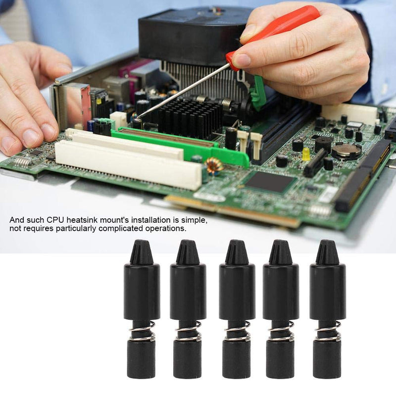 100Pcs CPU Heatsink Mount Nylon Pins Push Screw Water Cooling System Computer Accessory for Intel 22mm