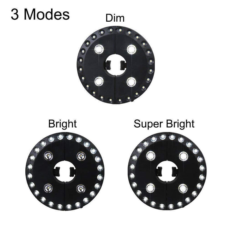 OYOCO Patio Umbrella Light 3 Brightness Modes Cordless 28 LED Lights at 200 lumens-4 x AA Battery Operated,Umbrella Pole Light for Patio Umbrellas,Camping Tents or Indoor Use