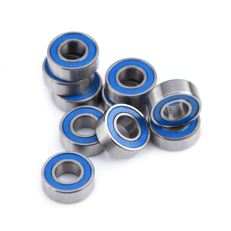 Replacement Precision Ball Bearings, Flanged Ball Bearings, 5x11x4mm Bearing, Mr115-2rs Bearing Steel Double Shielded Deep Groove Ball Bearing for Rail Track Linear Motion System