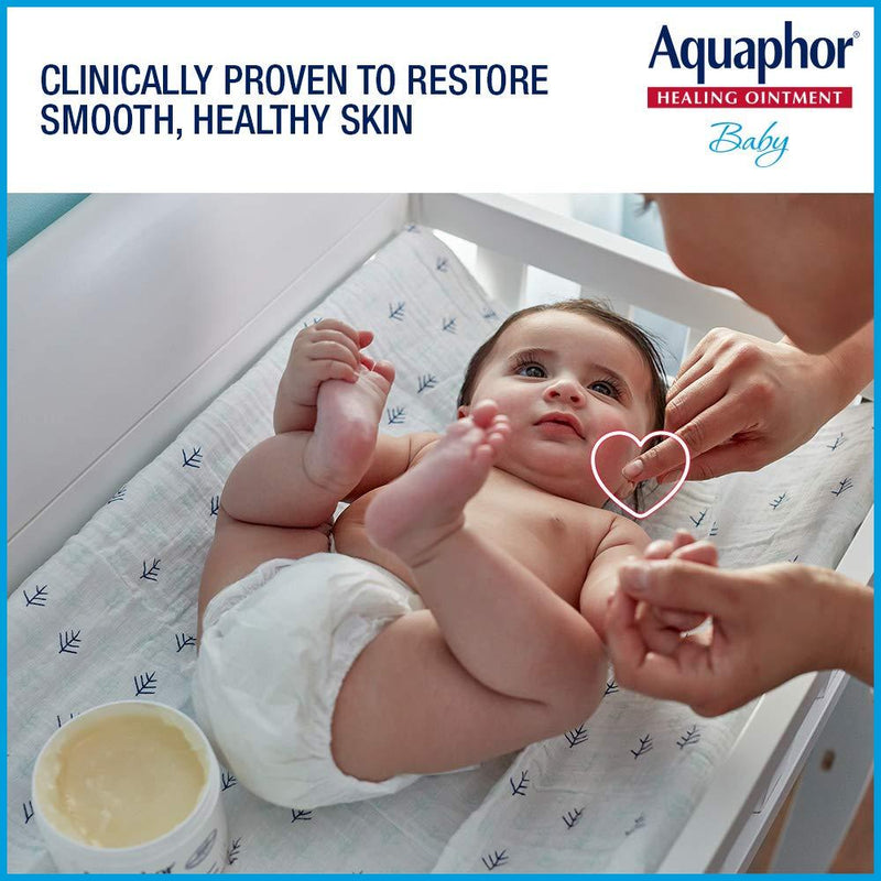 Aquaphor Baby Healing Ointment - for Chapped Skin, Diaper Rash and Minor Scratches - 7 Ounce (Pack of 1)