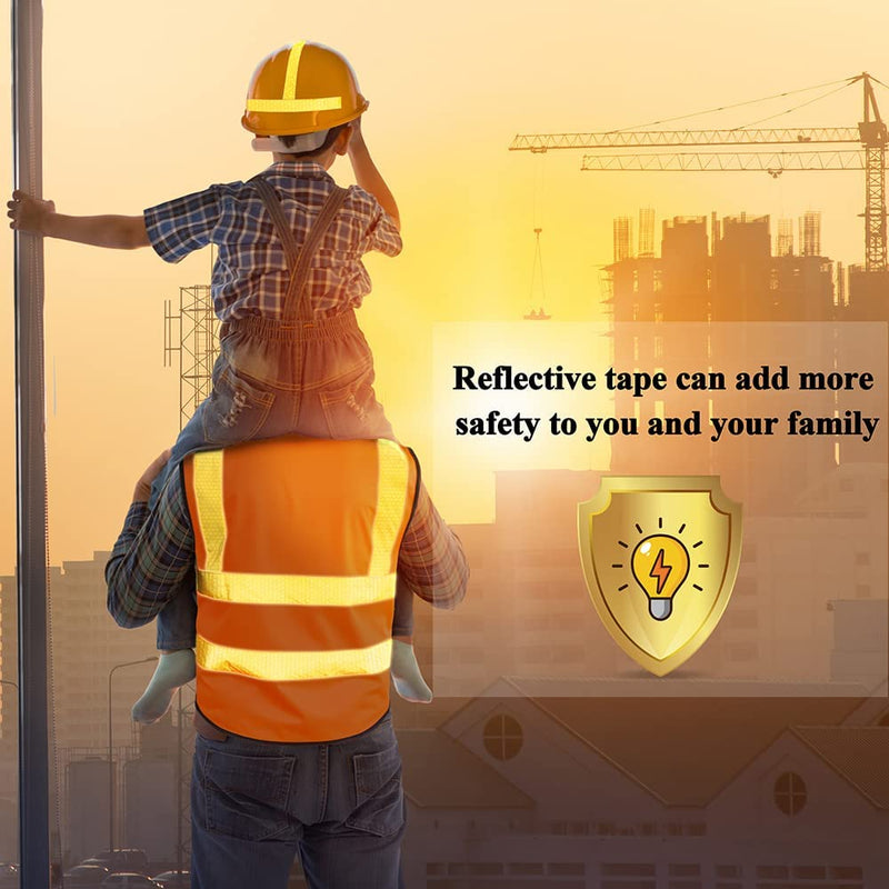 YXSF Reflective Safety Tape,1/2 Inch×45 Feet Yellow Reflective Strips,high Viscosity Waterproof Reflective Tape for Bikes Cars Ships Motorcycles Raincoat. 1/2 IN*45FT