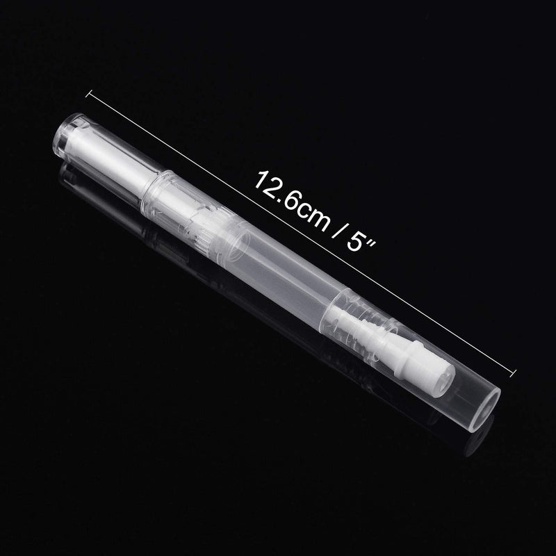 12 Pack 3 Ml Transparent Twist Pens Empty Nail Oil Pen Brush, Cuticle Oil Pen Cosmetic Lip Gloss Container Applicators