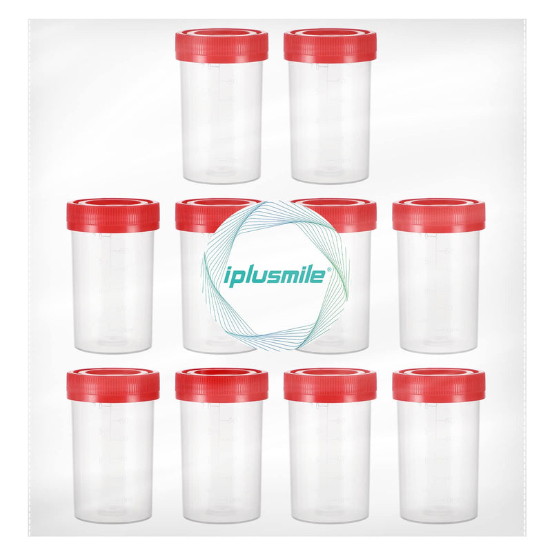 iplusmile Pack of 10 urine cups sample cups with lids 60 ml urine sample cups urine tubes urine cups ovulation test cups sample tubes for pregnancy test laboratory random color
