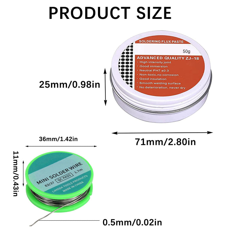 Solder, 100g soldering paste, flux paste, soldering grease flux, soldering flux, solder paste, soldering flux tin paste, environmentally friendly solder tin paste for welding, with soldering wire, soldering flux paste, soldering paste 100g