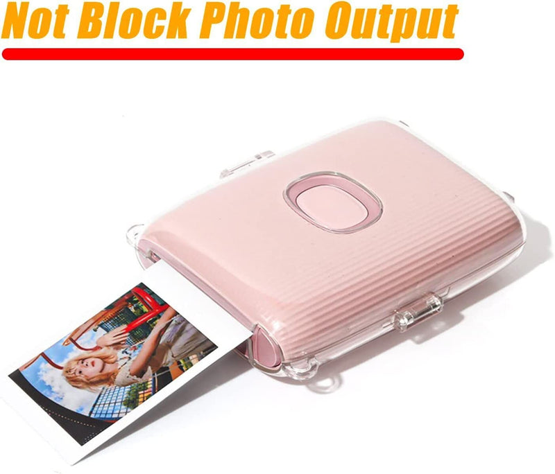 EPIC GADGET Epicgadget Case for Fujifilm Instax Mini Link 2 Printer Case Clear Hard Transparent Cover with Shoulder Strap