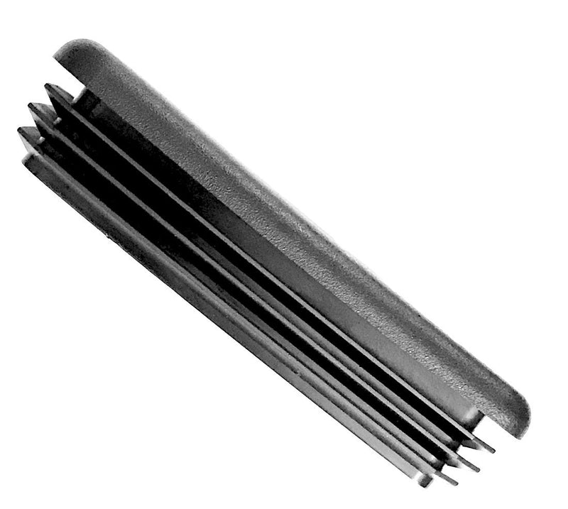 (Pack of 10) 1â€ x 2-1/2" Rectangular Cap Plugs - 14.20 G (ID 0.84"-0.93" W Ã— 2.34"-2.43" L) Plastic LDPE End Caps. Fence Post Finishing Caps | Furniture Glides | Fitness Equipment end Caps.