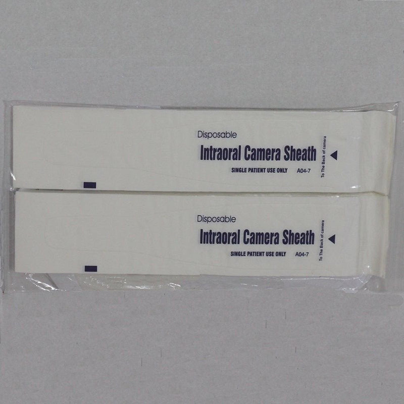 200 Pieces Intraoral Dental Camera Sleeve Sheath Cover for 5.0 Mega Pixels 6 LED