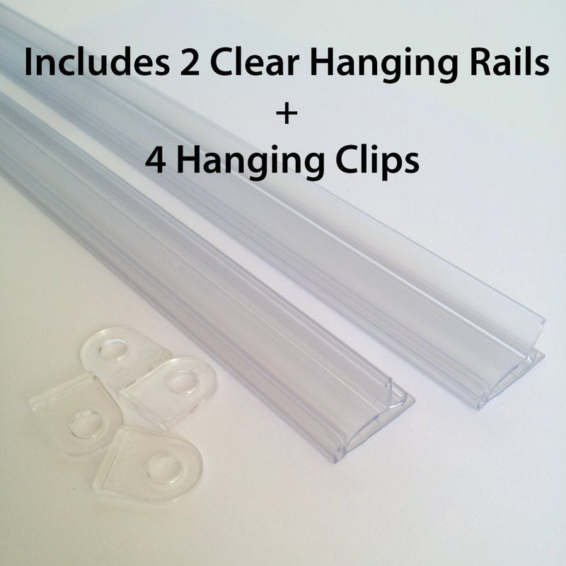 goKelvin Poster Hanger 36 Inch for Posters, Signs, and Maps (Clear)