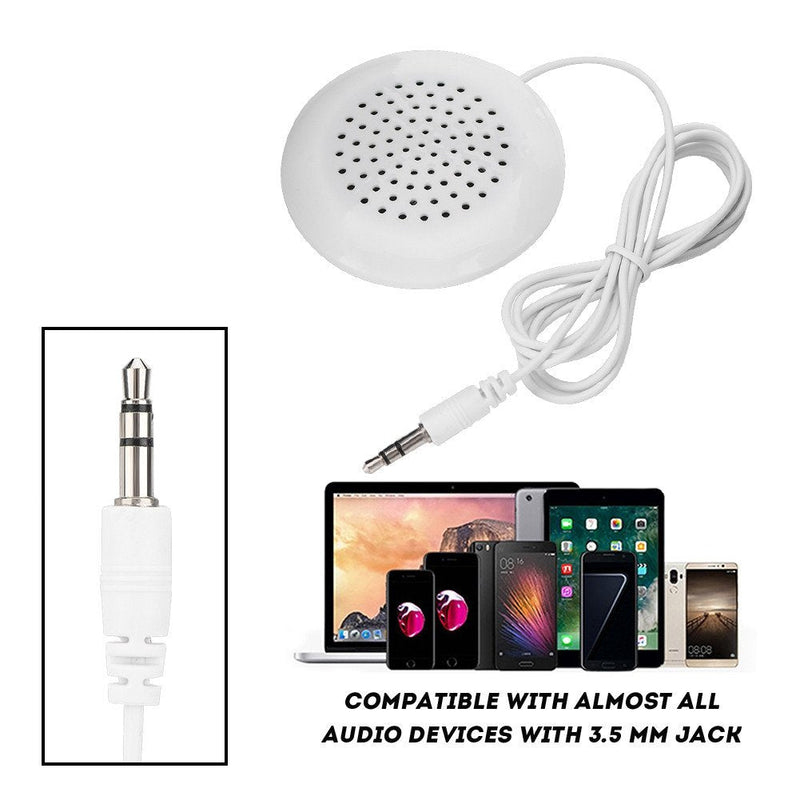 Lazmin112 Portable DIY Pillow Speaker, 3.5mm Plug Mini Stereo Speaker for MP3, MP4, CD Player, Mobile Phone etc.
