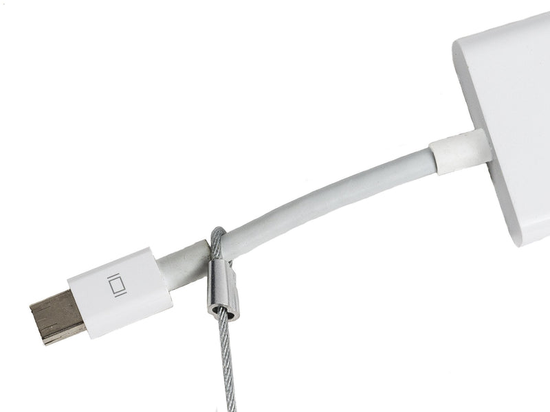 TetherTies Heavy Duty Cable Tethers 5 Pack Silver | Pre-Assembled, Tamper-Resistant Cable Tethers | Secure Your Computers, Adapters & Dongles | Easy Installation | Free Crimping Tool 5 Pack-Heavy-Duty