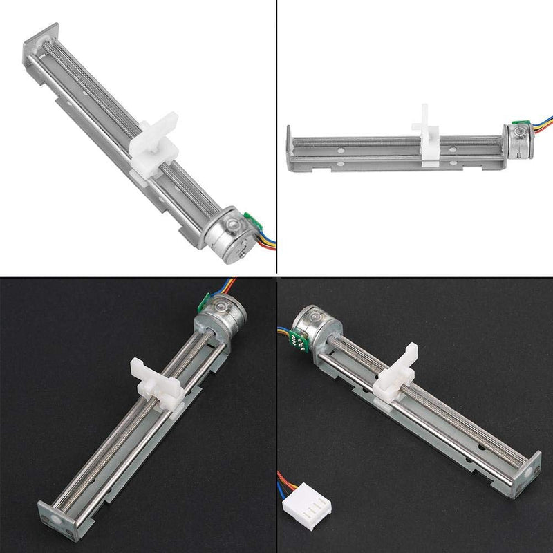 DC 12V Drive Stepper Motor Linear Screw Slider Stepper Motor for DIY Engraving Machine, 18 Degree Lead Screw Worm Drive Stepper Motor