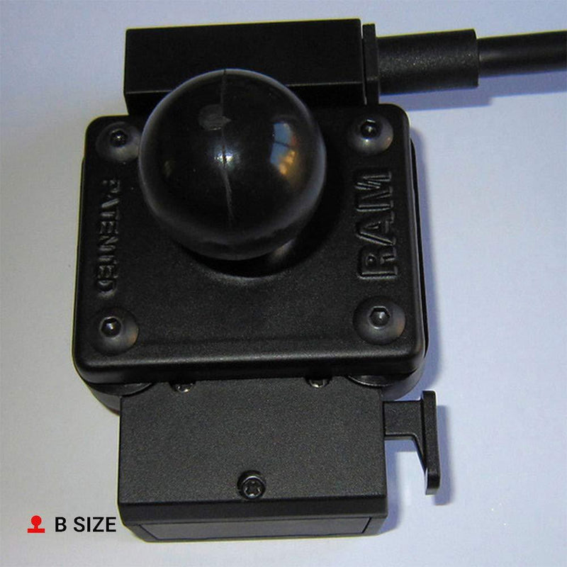 RAM Mounts Ball Adapter with AMPS Plate RAM-B-347U with B Size 1" Ball Standard Packaging