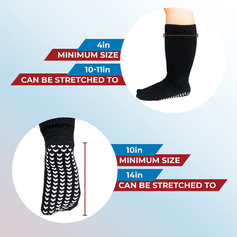Extra Wide Socks for Swollen Feet, Extra Wide Bariatric Socks, Non Slip Cast Sock, Diabetic Edema Socks, Hospital Socks, Swollen Feet Socks Women, Extra Wide Mens Socks, Edema Socks, Lymphedema Socks