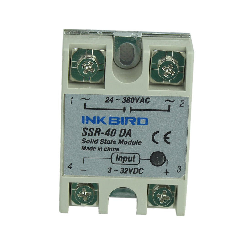 Inkbird ITC-106VH PID Temperature Thermostat Controllers F and C 100 to 240ACV K Sensor 40DA SSR Solid State Relay for Sous Vide Home Brewing ITC-106VH + K + 40A SSR
