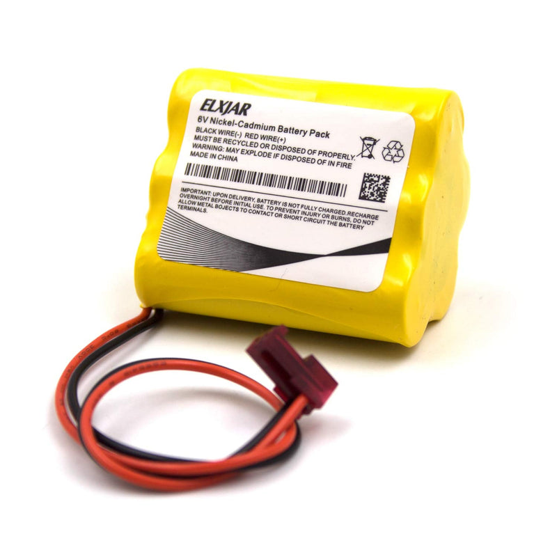 (5-Pack) 6V AA Ni-CD Battery Pack Replacement for Sure-Lite 026-149, SL026-149, S/L 026-149, ANIC1204, Energizer 41B020AF17201，Dantona CUSTOM-55 Emergency Lighting