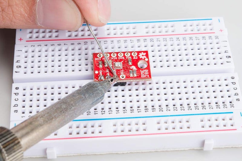 SparkFun Atmospheric Sensor Breakout - BME280 Measure Weather with Barometric pressure Relative Humidity Temperature Small Footprint I2C & SPI Communications Interface Operating Voltage 3.3V Low Power