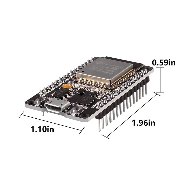 DORHEA 5PCS ESP32 ESP-32S WiFi Development Board NodeMCU ESP32S Microcontroller Processor Integrated Chip CP2102 30pin