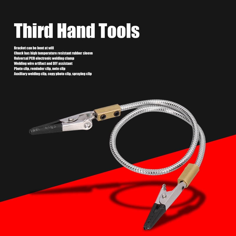 Welding, Third Hand Tool, Clips, Helping Hands, Soldering, Adjustable Clamp, Magnetic Helping Hand Holder for Electronics Repair Assembly, Short, Can Be Used As a Photo Clip